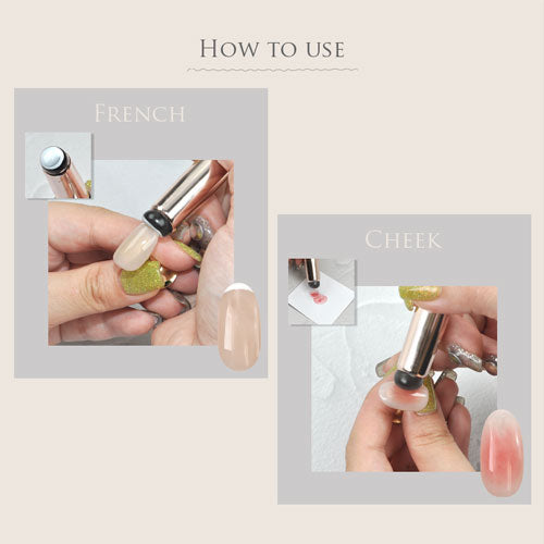 リップ型 シリコンブラシ シリコンマルチペン シリコンスティック アート筆 | ネイル ネイル用品 筆 ブラシ ネイルブラシ 道具 ジェルネイル ジェルネイルブラシ | ミラパウダー グラデーション フレンチネイル ネイル工房