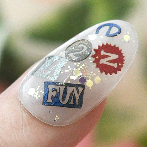 文字 数字 木製 パーツ ネイルジュエリー ネイルパーツ ( ディープカラー ) 超薄型パーツ 20枚入 フラットパーツ | ホログラム ジェルネイル ネイル パーツ ネイル用品 ジェル メタル ネイルアート ジュエリーネイル 星 スター デコ用品 ネイル工房