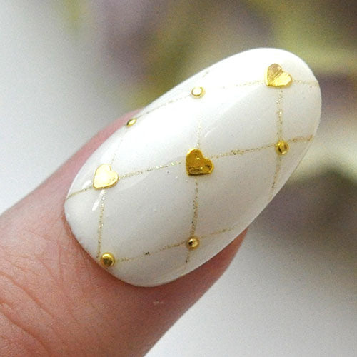 ネイルパーツ ハート フラット スタッズ 極薄 メタルパーツ | ネイル ジェルネイル パーツ ネイル用品 デコ デコ用品 ネイルアート ネイルグッズ ジェルネイルアート メタル ジェル ネイル工房