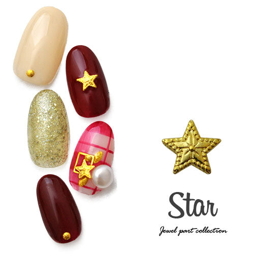 ネイルパーツ パーツ メタルパーツ 星 ドット ゴールド クリスマス | ネイル ジェルネイル パーツ ネイル用品 デコ デコ用品 ネイルアート ネイルグッズ ジェルネイルアート メタル ジェル ネイル工房