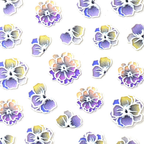 ネイルシール 超立体 5D フラワー 薔薇 花 パープル イエロー ホワイト ネイルアート| 3dネイル ジェルネイル ネイル パーツ ネイル用品 ネイルパーツ シール ジェル ジェルネイルシール 貼るだけ ネイルアートシール ネイル工房