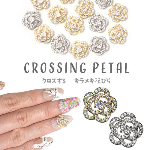 ジルコニア使用 フラワー パーツ ネイル カメリア 薔薇 ジェルネイル ネイルジュエリー ネイルアート クリスタル | ネイルパーツ ネイル用品 ジェル ジェルネイルパーツ 花 ジェルネイル用品 セルフネイル ストーン ネイルグッズ ネイル工房