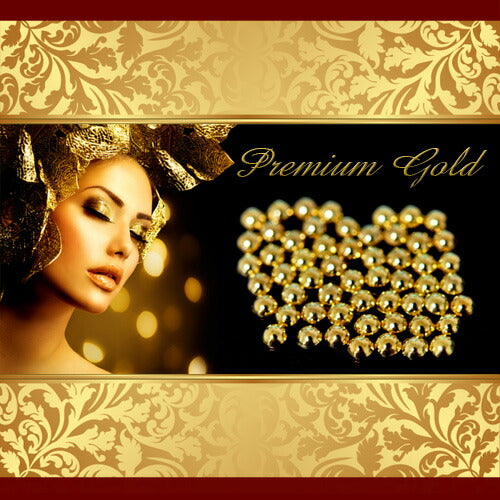 【Premium Gold】極小サイズ1mm/1.5mm/2mm ぷっくり丸ポコ ジェルネイル専用 高品質メタルスタッズ|ラインストーン メタルパーツ メタル スタッズ ネイル用品 ネイルパーツ ジェルネイル ネイル パーツ ストーン メタルスタッズ