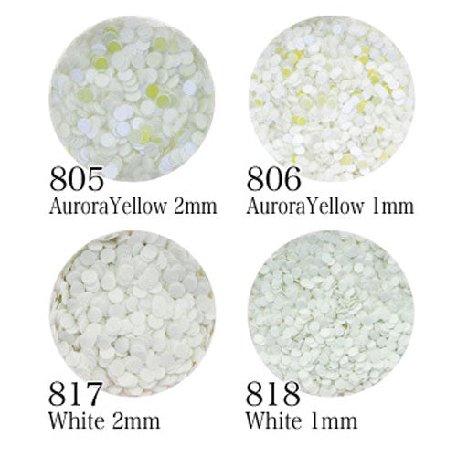 ジェルネイルの埋め込みに♪極薄でも透けない!丸いホログラム11色から選べます~1mmor2mm|ネイル ネイル用品 ジェルネイル ホログラム パーツ ネイルパーツ セルフネイル ネイルアート ネイル用 ジェルネイルアート ジェル ネイルジュエリー デコパーツ