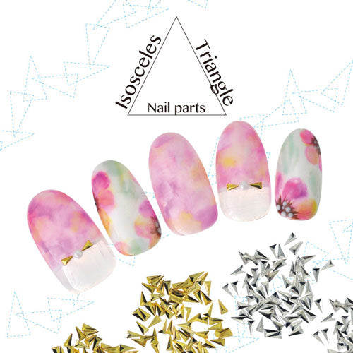 【極小スタッズ】極小メタルスタッズ二等辺三角形 ゴールド | ラインストーン ネイル ストーン スタッズ メタルパーツ ネイル用品 ネイルパーツ ネイルジュエリー ジェルネイル ジェル パーツ メタルスタッズ ネイルアート セルフネイル アート シルバー