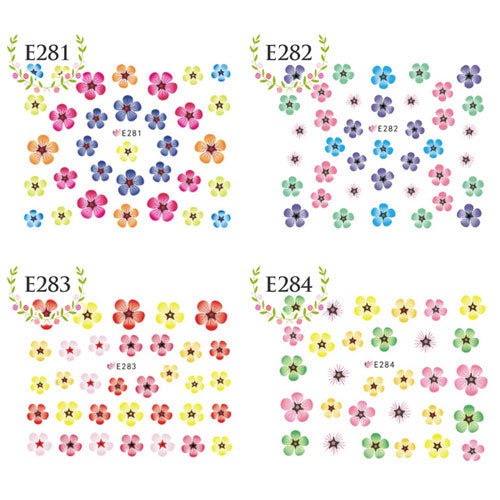 ジェルネイルの埋め込みにネイルシール♪まるで写真の仕上がり★極薄0.04mmネイルシール フラワーネイルシール 5弁のお花 | フラワーネイル ジェルネイル フラワー ネイル シール ネイルシール ネイル用品 ジェル 花 花柄 ネイルアート ネイル工房