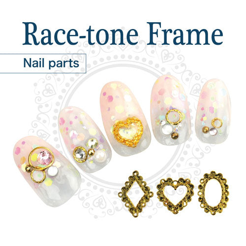 メタルパーツ ネイルジュエリー ネイルパーツ(ゴールド/シルバー)レース調フレーム選べる3種類★5粒入り | メタル ネイル パーツ ジェルネイル ネイル用品 ネイルパーツ ジェル ジェルネイルパーツ ネイルアート ネイルグッズ ネイル工房