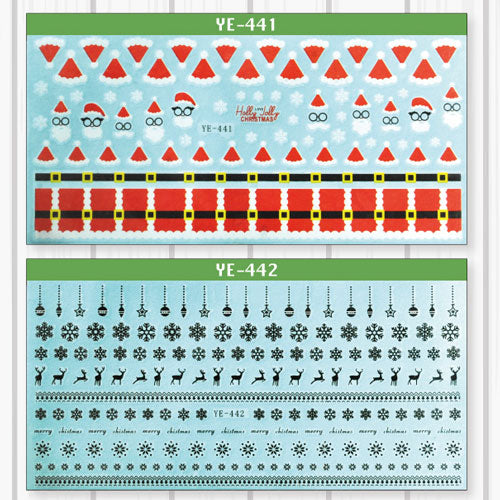 【メール便OK】ジェルネイルに埋め込みOK 激薄ウォーターネイルシール | ウォーターネイル ネイルシール ネイル シール ネイル用品 クリスマス ネイルアート ジェルネイルシール ジェルネイル ネイルパーツ 雪の結晶 雪 冬 貼るだけ クリスマスネイルシール ジェルシール