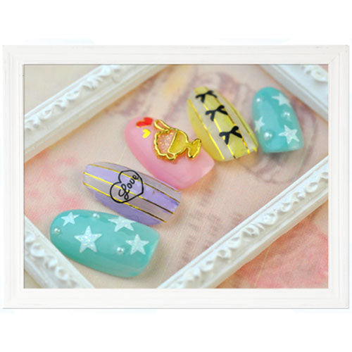 ネイルパーツ ( ゴールド / シルバー ) ネイルジュエリー スイーツのメタルフレーム カラージェルでおいしそうに仕上げるメタルパーツ | ジェルネイル ネイル パーツ ジェル ネイル用品 フレーム メタル ネイルアート ジュエリー ジェルネイル用品