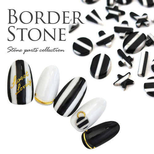 ボーダー ラインストーン 白黒 ラウンド オーバル 棒 十字架 星 三角 ストライプ ストーン ネイルアート ネイルジュエリー ジェルネイル | ネイル パーツ クロス ネイル用品 デコ ネイルパーツ デコ用品 ジェルネイルアート デコレーション ネイル工房