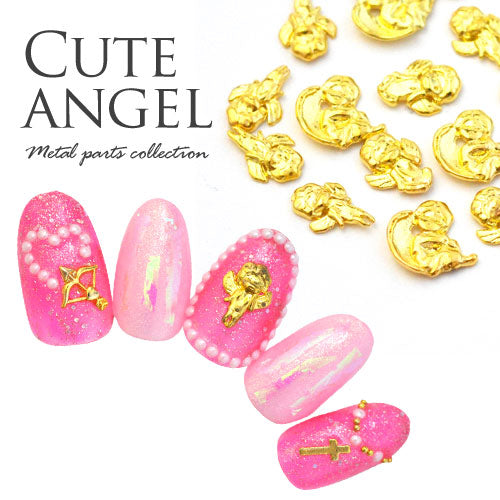 エンジェルメタルパーツ 天使 ネイルアート ネイルジュエリー ゴールド