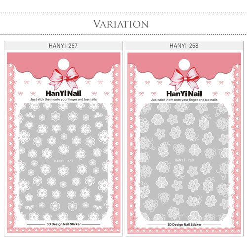 フラワーネイルシール 極薄 ホワイト レース フラワー | ネイルシール ネイル シール ネイル用品 デコ フラワー 花柄 ジェルネイル ジェルネイル用品 ネイルパーツ デコシール ジェル 花 ジェルネイルシール ネイルアート ジェルネイルアート ネイル工房