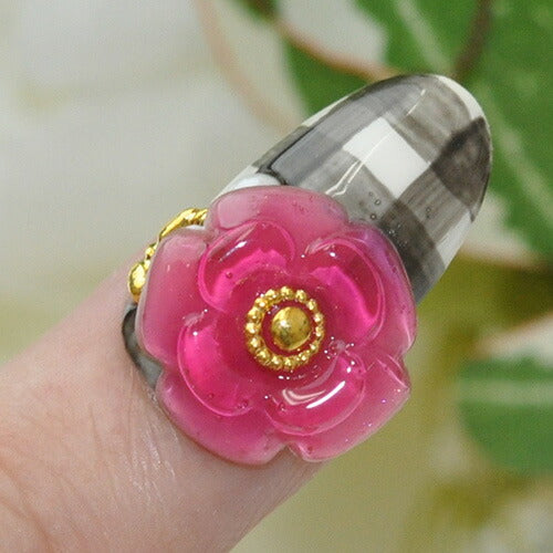 シリコンモールド no10 フラワー カメリア ジェルネイル レジン 自分で作る ラインストーン ビジュー ネイルジュエリー ネイルパーツ メタルパーツ | ネイル パーツ ネイル用品 ジェル レジン ストーン ハンドメイド シリコン 型 ネイル工房