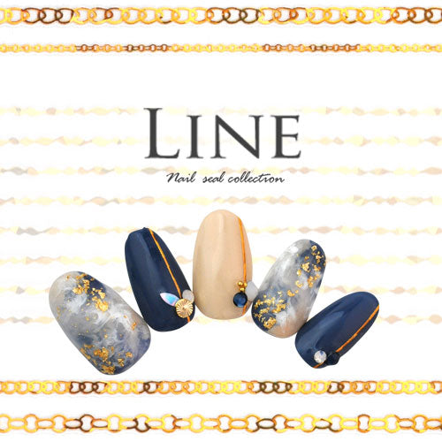 ジェルネイル&レジンに ラインネイルシール ライン チェーンやドット爪元カーブ ゴールド シルバー ホログラム偏光です 未硬化ジェルの上から貼れる | ネイルシール ネイル シール ネイル用品 デコ ネイルアート ラインシール ネイルパーツ ネイル工房