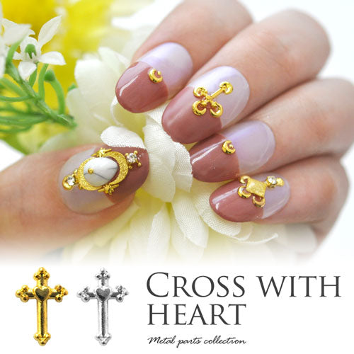 クロス メタルパーツ ネイルジュエリー ネイルパーツ ( ゴールド / シルバー ) クロスメタルパーツ 十字架 |ジェルネイル ネイル パーツ ジェル ネイル用品 メタル ネイルアート ジュエリーネイル クロス ゴールドパーツ 細い ネイル工房