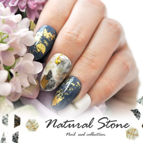 ネイルシール 天然石 パッチワーク 大理石 ターコイズ | ジェルネイル ネイルシール ネイル ネイル用品 ジェル シール デコ用品 貼るだけ ジェルネイルシール セルフネイル 天然石 ネイル工房