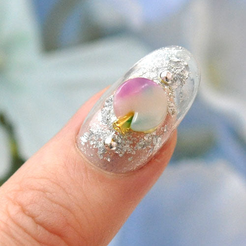 幾何学メルヘン ラウンド ゴールド タイダイ マーブル|ジェルネイル ネイル パーツ ジェル ネイル用品 デコ メタル ネイルアート ジュエリーネイル ネイルグッズ ゴールドパーツ シルバーパーツ メタルパーツ ネイルパーツ ネイル工房