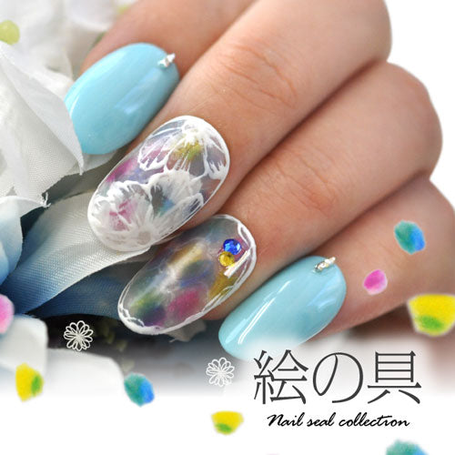ネイルシール 手描き バルーン シャボン玉 しゃぼん玉 水彩 パステル 絵の具 フラワー | ネイルシール ネイル シール ネイル用品 デコ ネイルアート ジェルネイルシール ジェルネイル ジェルネイル用品 ネイルパーツ ネイル工房
