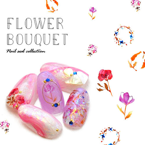 ネイルシール ブーケ フラワーネイルシール お花 | 春 ジェルネイル ネイルシール ネイル ネイル用品 ジェル シール デコ用品 貼るだけ ジェルネイルシール セルフネイル フラワー ネイル工房