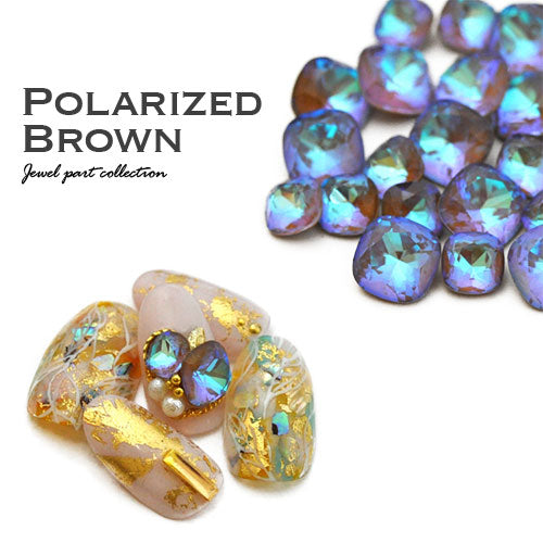 ラインストーン ネイルジュエリー ネイルパーツ クリスタル ジェルネイル | パープル ブラウン ストーン スクエア ネイル パーツ ネイル用品 ジェル vカットストーン ジェルネイルパーツ ネイルストーン ビジュー クリスタルストーン ネイルアート ネイル工房