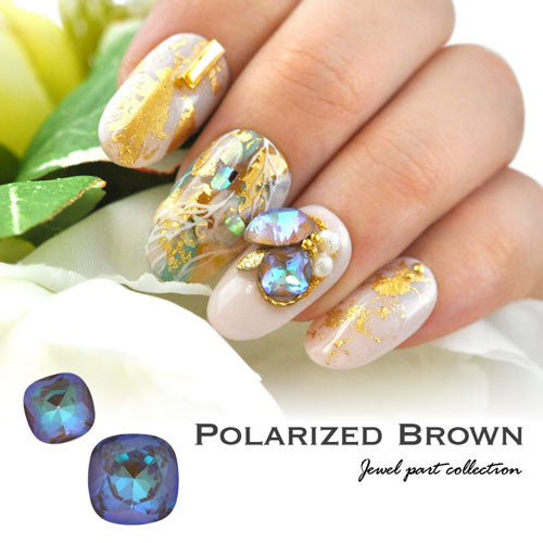 ラインストーン ネイルジュエリー ネイルパーツ クリスタル ジェルネイル | パープル ブラウン ストーン スクエア ネイル パーツ ネイル用品 ジェル vカットストーン ジェルネイルパーツ ネイルストーン ビジュー クリスタルストーン ネイルアート ネイル工房