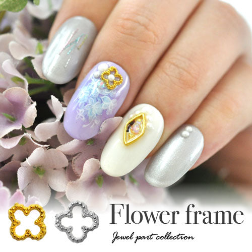 メタルパーツ ネイルパーツ クローバー フレーム | ジェルネイル ネイル パーツ ジェル ネイル用品 スティック メタル ネイルアート ジュエリーネイル ジェルネイルパーツ ネイルジュエリー ジェルネイル用品 ネイルグッズ ネイル工房