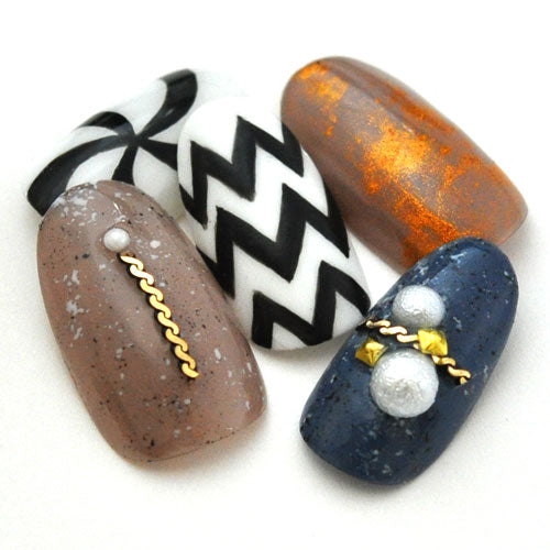 メタルパーツ チェーン メタル S字チェーン ゴールド ブラック ネイルアート ジュエリー ジェルネイル ネイル アート ネイルパーツ | パーツ ネイル用品 ジェル ジェルネイルパーツ デコパーツ セルフ ゴールドパーツ セルフネイル ネイル工房