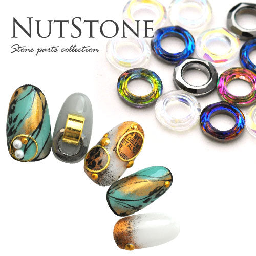 ナットストーン ラインストーン 中抜き ノッカー パーツ ネイル