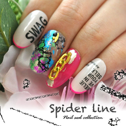 ネイルシール ライン 天然石 スパイダー 花火 ワイヤー ラインテープ 貼るだけ <BR><BR>ジェルネイル ネイルアート | ラインテープ ネイル パーツ ジェル ネイルパーツ シール ネイル用品 ラインシール テープ ジェルネイル ジェルネイルシール ネイル工房