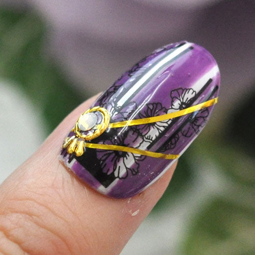 ネイルシール フラワー フレーム モノトーン 白 黒<BR><BR>ジェルネイル ネイルアート | ラインテープ ネイル パーツ ジェル ネイルパーツ シール ネイル用品 デコパーツ ラインシール テープ ジェルネイル ジェルネイルシール ネイルグッズ 花 ネイル工房