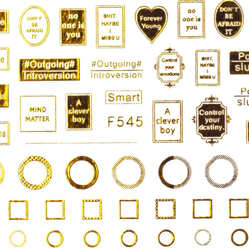 ネイルシール 文字 フレーム 英字 ゴールド シルバー ネイルアート ネイルシール 四角 金銀<BR><BR>ジェルネイル ネイルアート | ネイル パーツ ジェル ネイルパーツ シール ネイル用品 ラインシール ジェルネイル ジェルネイルシール ネイルグッズ ネイル工房