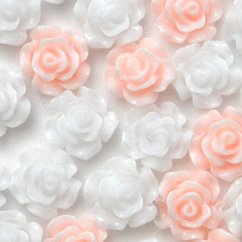 ネイルパーツ メタルパーツ 薔薇 フラワー 春 ホワイト / ピンク ) 乳白色 やさしい色 ネイルジュエリー、ネイルパーツ | ジェルネイル ネイル用品 ジェル 花 バラ ハンドメイド 手芸 ジェルネイル用品 ネイル パーツ メタル ネイルアート ジュエリー デコパーツ