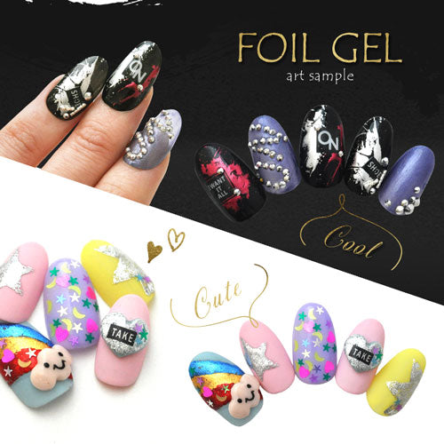 ジェルネイル レジン ホイルジェル ミラーホイル 貼りつく フォイルジェル | 新感覚!拭き取ってベタベタに!ホイルがおもしろいくらい貼りつく ネイル クリアジェル トップジェル ジェル ノーワイプ クリア トップ ネイルジェル ネイル工房