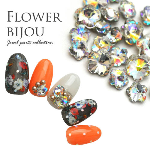 ラインストーン ビジュー フラワー 宝石 オーロラ クリスタル ビジュー ジェルネイル ラインストーン | ネイル ネイル用品 ジェル ストーン ガラスストーン デコ 石 ネイルアート セルフネイル 小 ジェルネイルアート パーツ ネイルパーツ ガラス ネイル工房