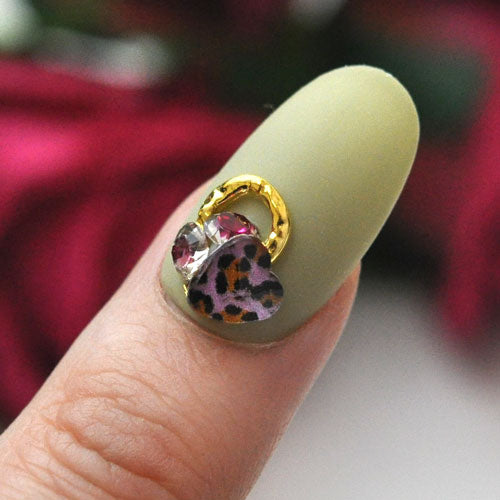 レオパード ヒョウ柄 ストーン クリスタル 豹柄 ヒョウ ブラウン イエロー|ネイル用品 ラインストーン ネイル パーツ ビジュー ネイルパーツ ジェルネイル用品 レジン用品 ネイルアート 材料 ジェルネイルアート ネイル工房