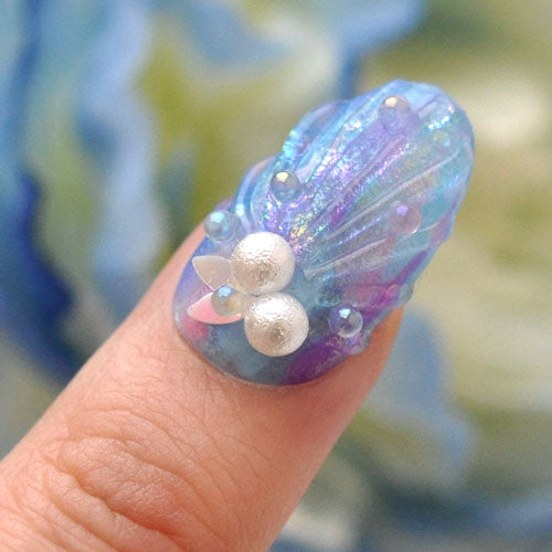 ネイルパーツ ( オーロラ / クリア ) 3サイズアソート | ジェルネイル ネイル パーツ セット ジェル ネイル用品 ブリオン ストーン マリン 球体 ネイルジュエリー デコ ネイルアート ジュエリーネイル ピンク ブルー パープル 夏 サマー ネイル工房