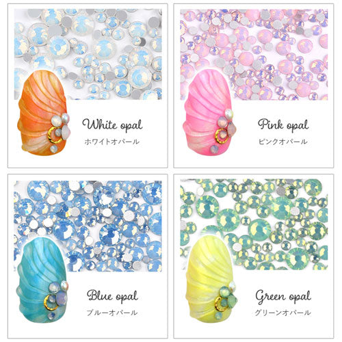 ジェルネイル・レジンに♪高品質クリスタルストーンのnanastoneに色々サイズパック登場♪SS4からSS20が1パックに入ってるお買い得セット|ネイル パーツ セット ネイル用品 ネイルパーツ ラインストーン ストーン ガラスストーン ネイル工房 ジェルネイル用品 ネイルストーン