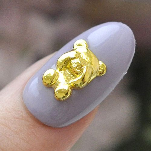 ネイルパーツ メタルパーツ アニマル くま ベア 目隠しくまさん クマ | ネイル ジェルネイル パーツ ネイル用品 デコ ネイルジュエリー ゴールド ネイル工房 ネイルアート ネイルグッズ デコパーツ ジェルネイルアート メタル ジェル ジェルネイルパーツ