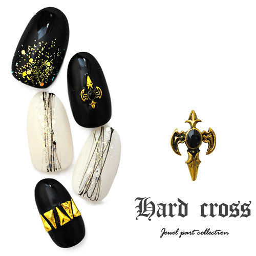 十字架 クロス メタルパーツ ハード ネイル パーツ ネイルジュエリー ネイルアート アンティーク 金古美 ジェルネイル | ネイルパーツ ネイル用品 ジェル ジェルネイルパーツ ジェルネイル用品 ネイル工房