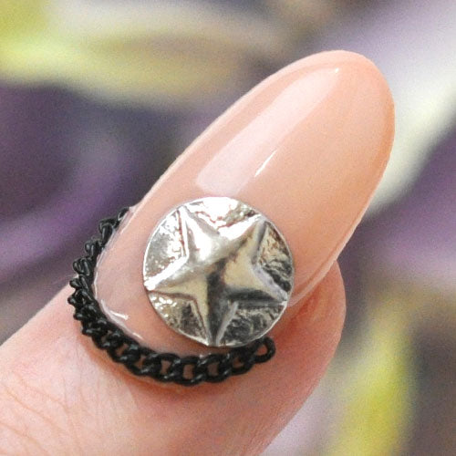 ネイルパーツ メタルパーツ プレート 星 スター ラウンド | ネイル ジェルネイル パーツ ネイル用品 デコ ネイルジュエリー ゴールド ネイル工房 ネイルアート ネイルグッズ デコパーツ ジェルネイルアート メタル ジェル ジェルネイルパーツ