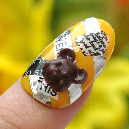 シリコンモールド no12 くま ベア LOVE 文字 ジェルネイル レジン 自分で作る ラインストーン ビジュー ネイルジュエリー ネイルパーツ メタルパーツ | ネイル パーツ ネイル用品 ジェル レジン ストーン ハンドメイド シリコン 型 ネイル工房