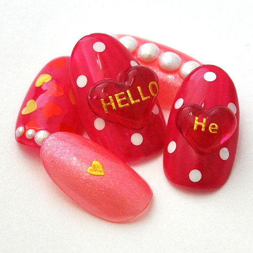 シリコンモールド no13 ハート ジェルネイル レジン 自分で作る ラインストーン ビジュー ネイルジュエリー ネイルパーツ メタルパーツ | ネイル パーツ ネイル用品 ジェル レジン ストーン ハンドメイド シリコン 型 ネイル工房