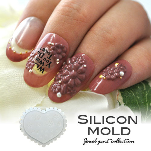 シリコンモールド no15 フラワー 小花 花 ジェルネイル レジン 自分で作る ラインストーン ビジュー ネイルジュエリー ネイルパーツ メタルパーツ | ネイル パーツ ネイル用品 ジェル レジン ストーン ハンドメイド シリコン 型 ネイル工房