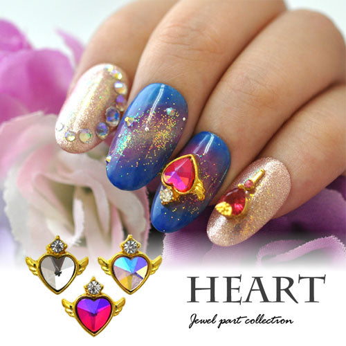 ネイルパーツ ハート 美少女 魔法 スティック | ネイル ジェルネイル パーツ ネイル用品 デコ ネイルジュエリー ゴールド ネイルアート デコパーツ メタル ジェル ジェルネイルパーツ メタルパーツ ジュエリー ジェルネイル用品 アート セルフネイル