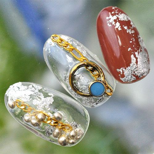 ネイルパーツ ターコイズ メタルパーツ フレーム リング アンティーク | ネイル ジェルネイル パーツ ネイル用品 デコ ネイルジュエリー ゴールド ネイル工房 ネイルアート ネイルグッズ デコパーツ ジェルネイルアート メタル ジェル ジェルネイルパーツ