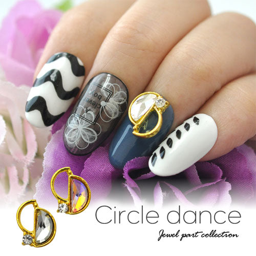 ネイルパーツ メタルパーツ フレーム 半円 ピンク クリスタル ネイルパーツ ( ゴールド ) ネイルパーツ ジュエリー パーツ メタルパーツ ビジュー | ネイル パーツ ネイル用品 デコ ネイルジュエリー ネイルアート ネイルグッズ デコパーツ ネイル工房 メタル ジェル