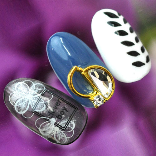 ネイルパーツ メタルパーツ フレーム 半円 ピンク クリスタル ネイルパーツ ( ゴールド ) ネイルパーツ ジュエリー パーツ メタルパーツ ビジュー | ネイル パーツ ネイル用品 デコ ネイルジュエリー ネイルアート ネイルグッズ デコパーツ ネイル工房 メタル ジェル