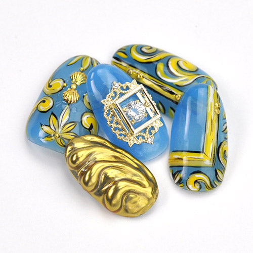 ネイルパーツ ストーンが動く ジルコニア 立体 メタルパーツ | スクエア 月 ハート ティアドロップ ジェルネイル ネイル パーツ ジェル ネイル用品 ネイルジュエリー メタル ネイルアート ジュエリーネイル ネイルグッズ ネイル工房