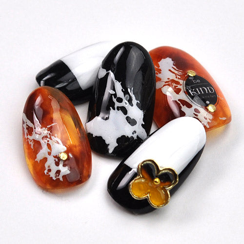 べっ甲 フラワー 3個入 メタルパーツ 選べる4種類 | ネイル ジェルネイル パーツ ネイル用品 デコ ネイルジュエリー ネイルパーツ 鼈甲 ネイルアート ネイルグッズ ジェルネイルアート デコレーション ジェル ジェルネイルパーツ ジェルネイル用品 べっこう ネイル工房