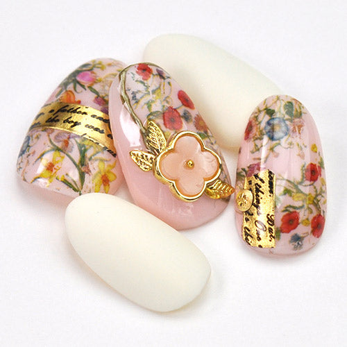 シェル風フラワー 3個入 メタルパーツ | ネイル ジェルネイル パーツ ネイル用品 デコ ネイルジュエリー ネイルパーツ ネイルアート ネイルグッズ ジェルネイルアート デコレーション ジェル ジェルネイルパーツ ジェルネイル用品 ネイル工房